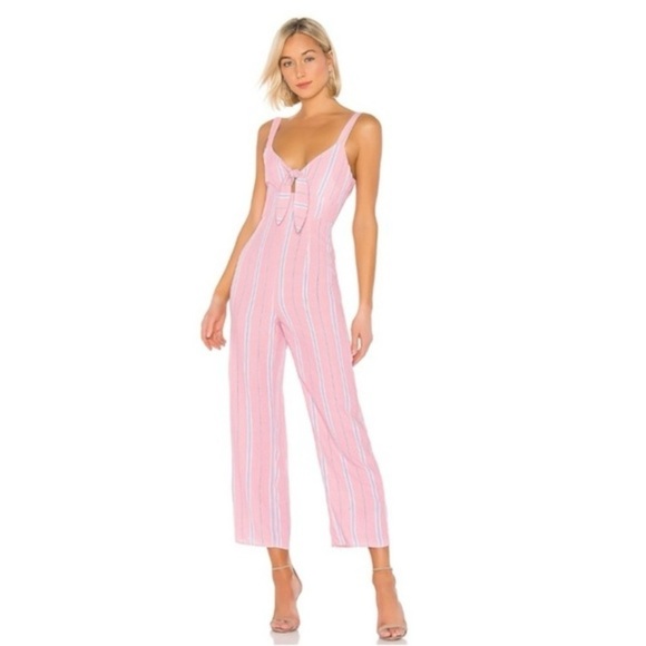 NWOT REVOLVE SUPERDOWN Kimbra Jumpsuit Pink Stripe S - Picture 3 of 11
